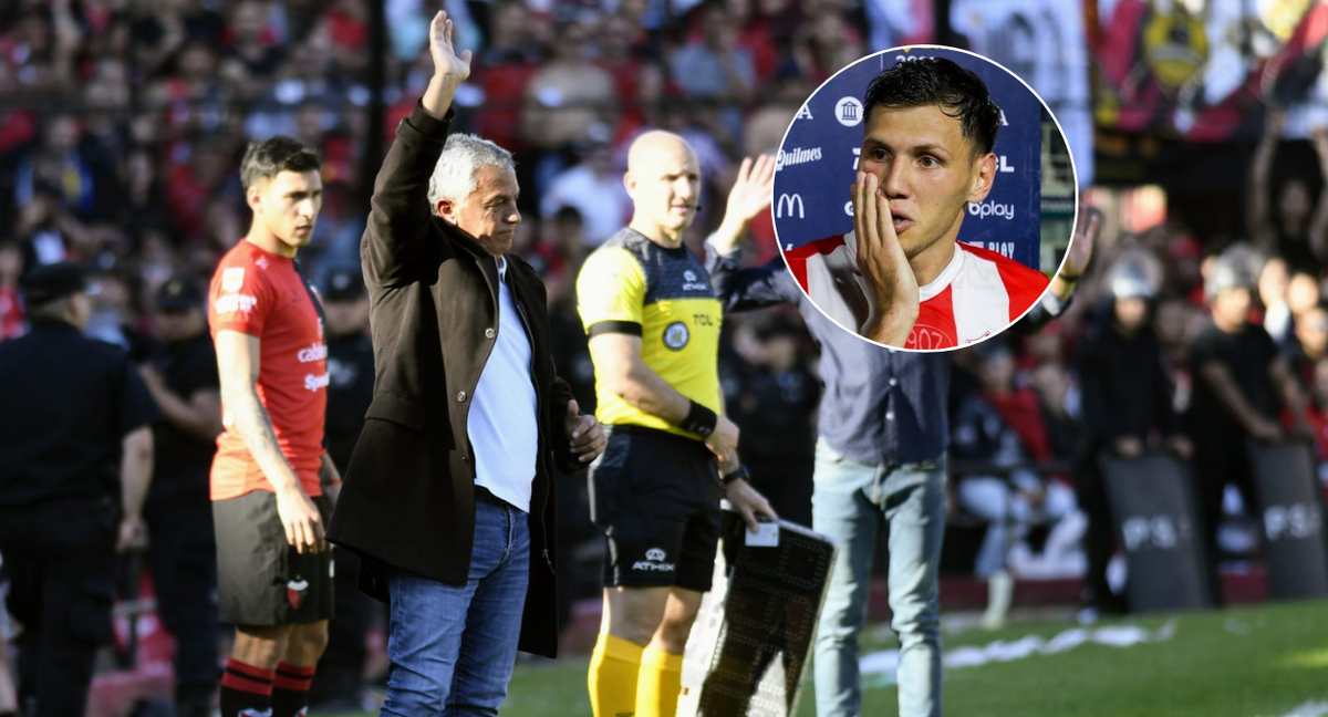 El palo de Enzo Roldán a Pipo Gorosito tras el empate en el clásico.