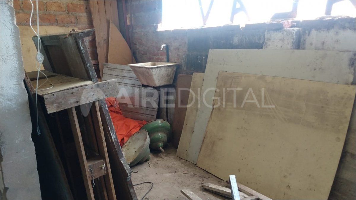 El presidente de la institución Claudio Monzón contó que venían refaccionando el Club gracias a las donaciones de materiales