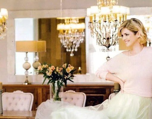 Araceli González en su exclusiva vivienda.