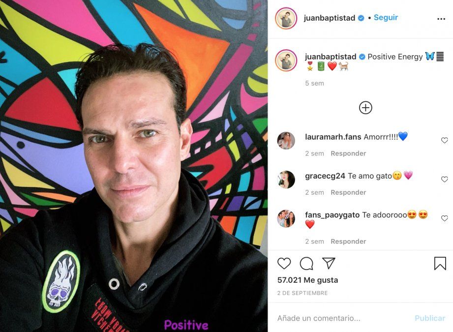EL ACTOR SIEMPRE INCENTIVA LAS "ENERGÍAS POSITIVAS", COMO PUSO EN SU FOTO.