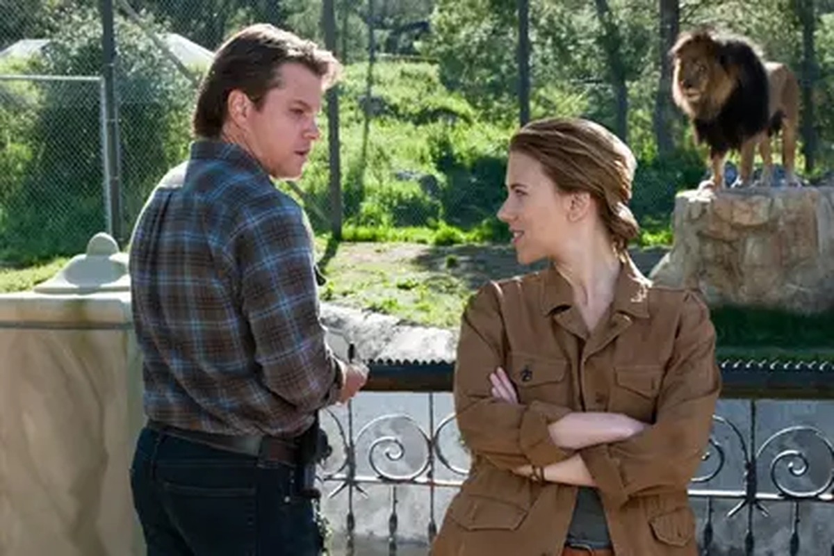 Matt Damon y Scarlett Johansson protagonizaron la película Un Zoológico en Casa. Matt Damon y Scarlett Johansson protagonizaron la película Un Zoológico en Casa.