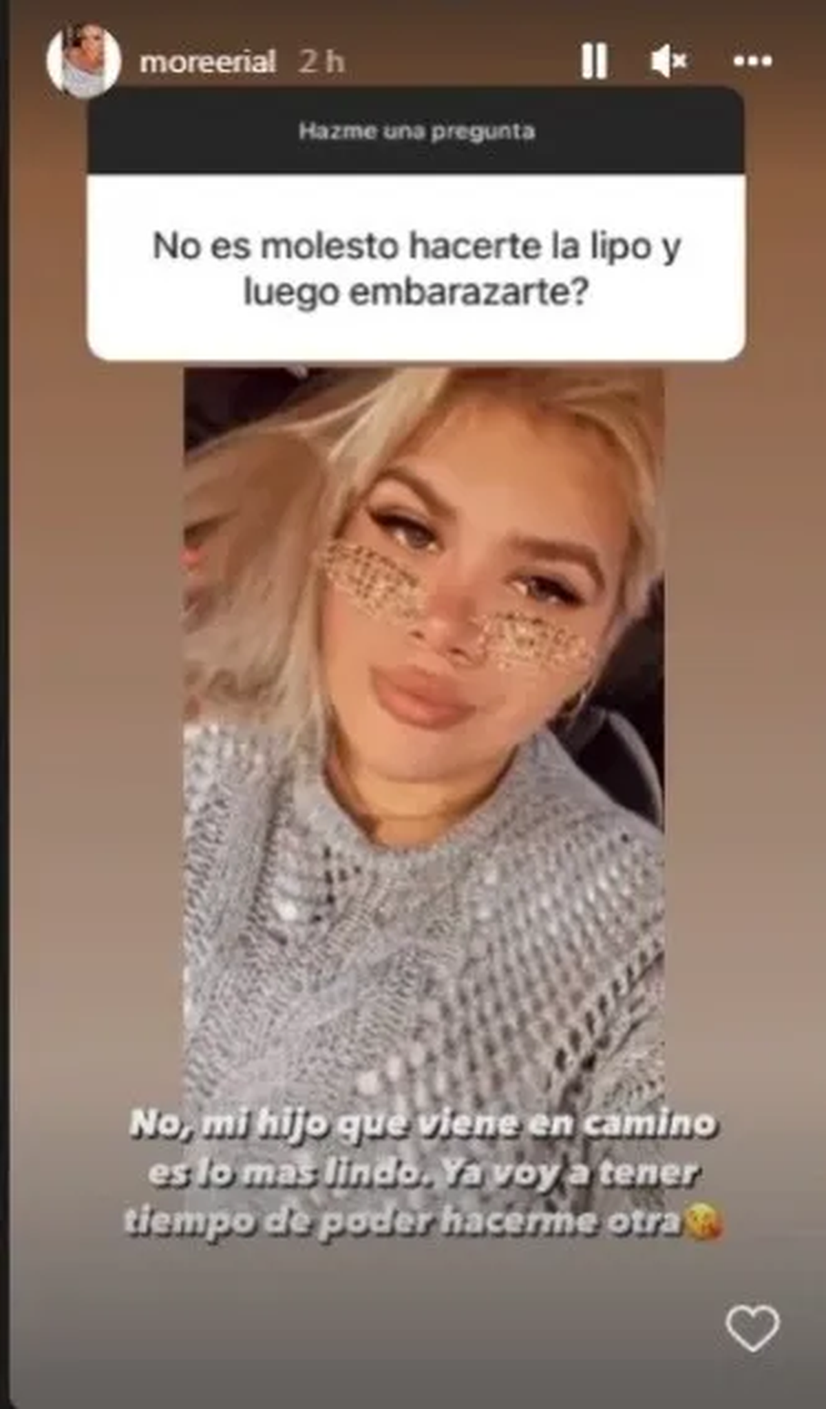 More Rial respondió algunas preguntas de sus seguidores en Instagram, a través de las historias.