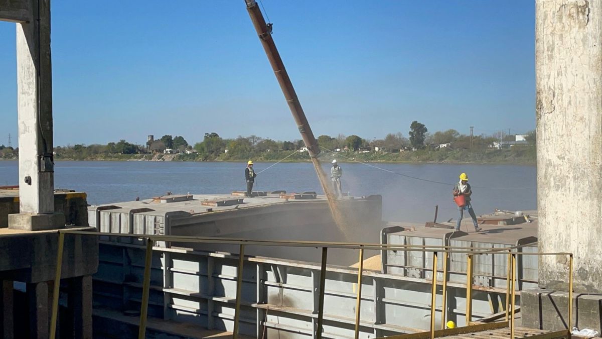 Partieron más de 20 mil toneladas de soja desde el Puerto de Santa Fe.
