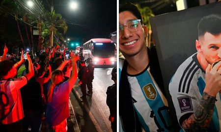 El Inter de Messi fue recibido por una multitud en El Salvador. El Inter de Messi fue recibido por una multitud en El Salvador.