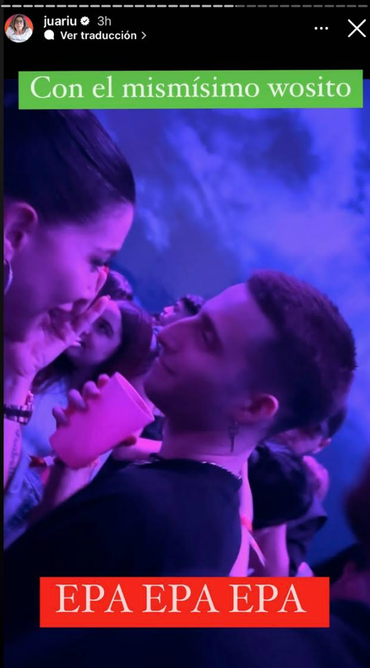 Wanda Nara y Wos juntos en la Bresh.