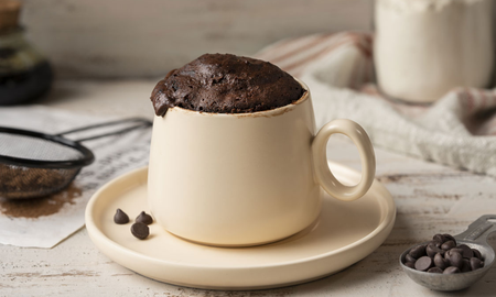Brownie en taza. Brownie en taza.