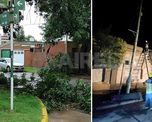 Hubo ráfagas de viento de hasta 120 kilómetros por hora.