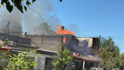 Voraz incendio de una casa en barrio Cabal de Santa Fe