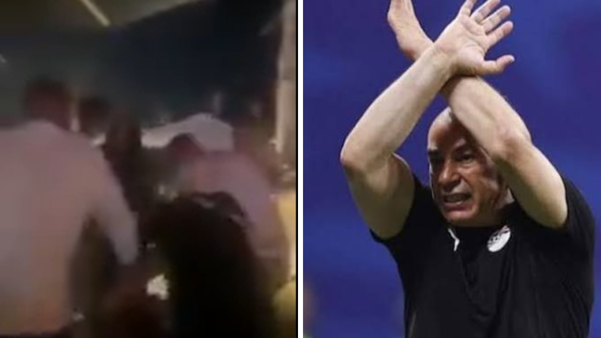 Se desmayó el DT de Egipto en plena pelea.
