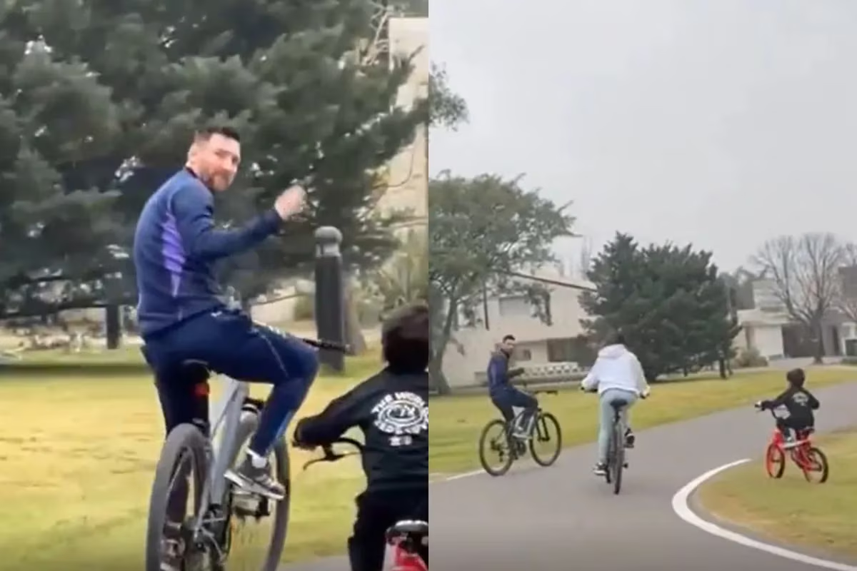 Lionel Messi Salió A Pasear En Bicicleta Y Un Detalle Llamó La Atención ...