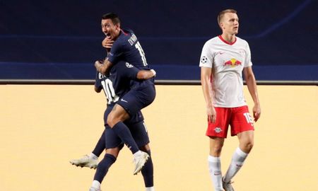 Di María celebra su gol con Neymar, su asistidor. El domingo disputarán la final de la UEFA Champions League. Di María celebra su gol con Neymar, su asistidor. El domingo disputarán la final de la UEFA Champions League.