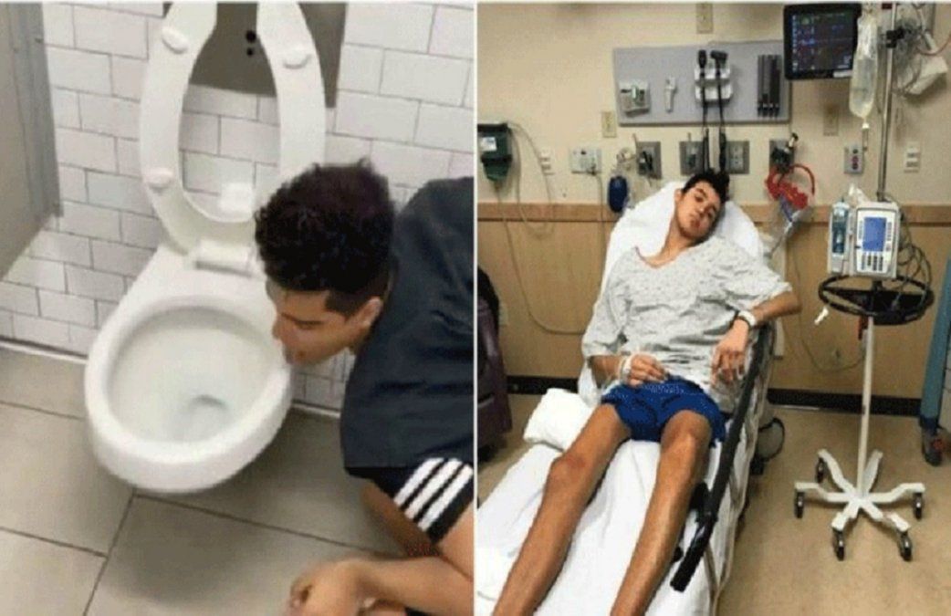 Un influencer hizo el reto del coronavirus, lamió un inodoro y terminó contagiado