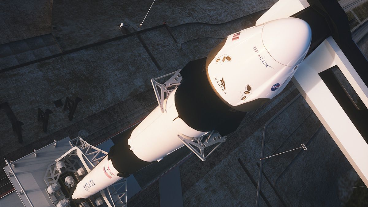 El Falcon 9 desde el Complejo de Lanzamiento Espacial 39A en Florida.