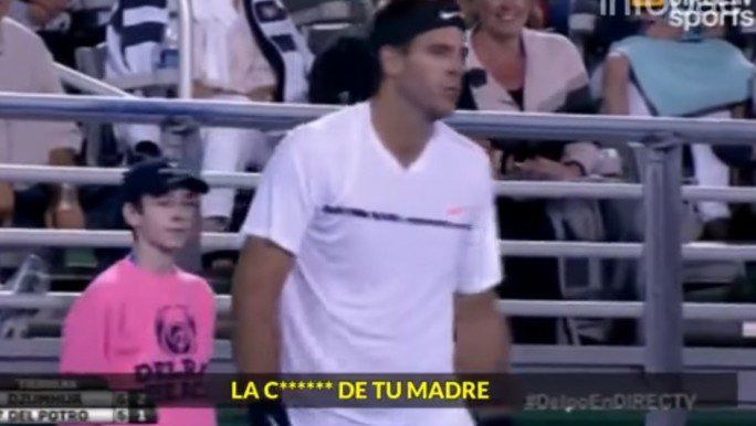 La calentura de Del Potro: ¿a quién insultó?