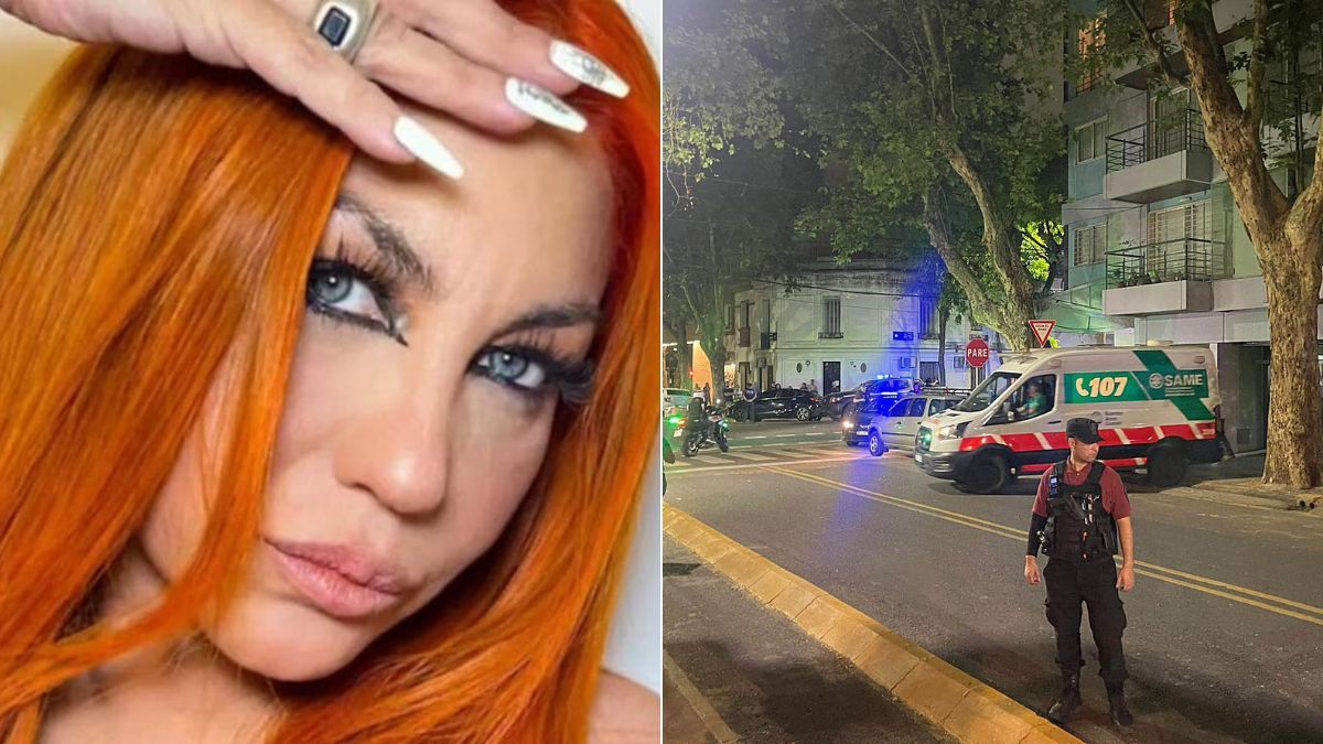 Lourdes Fernández fue trasladada en ambulancia tras el hallazgo en el departamento de su pareja
