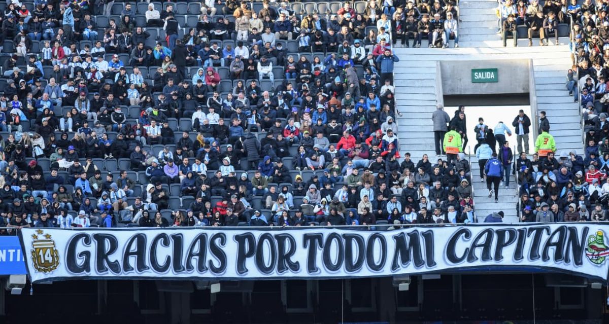 En las tribunas del Monumental