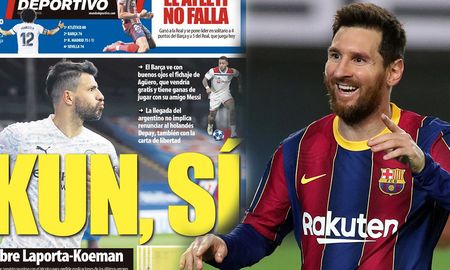 El Kun Agüero está muy cerca de jugar con Lionel Messi en el Barcelona, según cuenta la prensa catalana. El Kun Agüero está muy cerca de jugar con Lionel Messi en el Barcelona, según cuenta la prensa catalana.