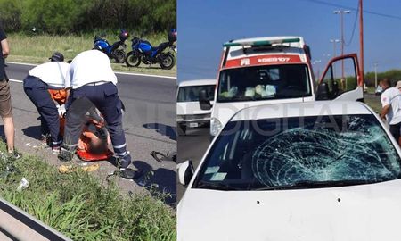 Un automovilista atropelló a dos trabajadores que cortaban el pasto a la vera de Circunvalación Oeste Un automovilista atropelló a dos trabajadores que cortaban el pasto a la vera de Circunvalación Oeste