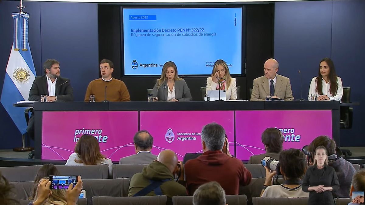 La secretaria de Energía