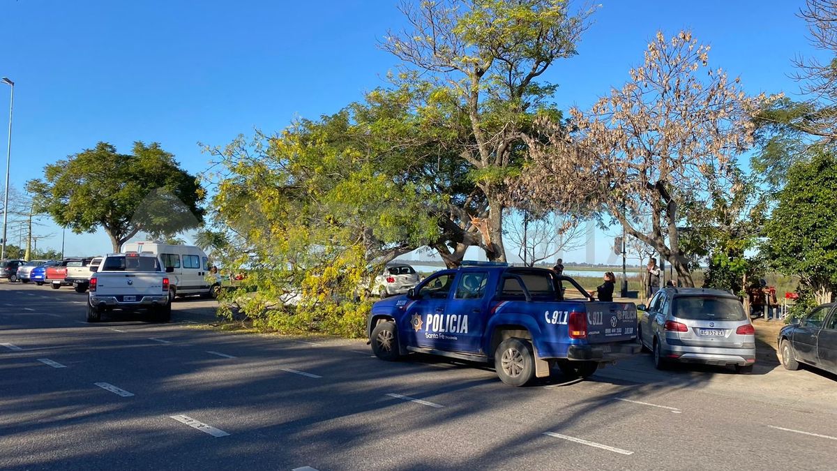 En el lugar se hizo presente la Policía de la provincia de Santa Fe. En el lugar se hizo presente la Policía de la provincia de Santa Fe.