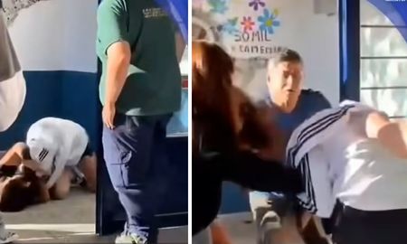 La pelea ocurrió frente a una escuela en Neuquén y fue registrada por otros estudiantes. La pelea ocurrió frente a una escuela en Neuquén y fue registrada por otros estudiantes.