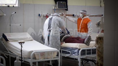 Guardia Covid del hospital J.M. Cullen de Santa Fe.&nbsp;