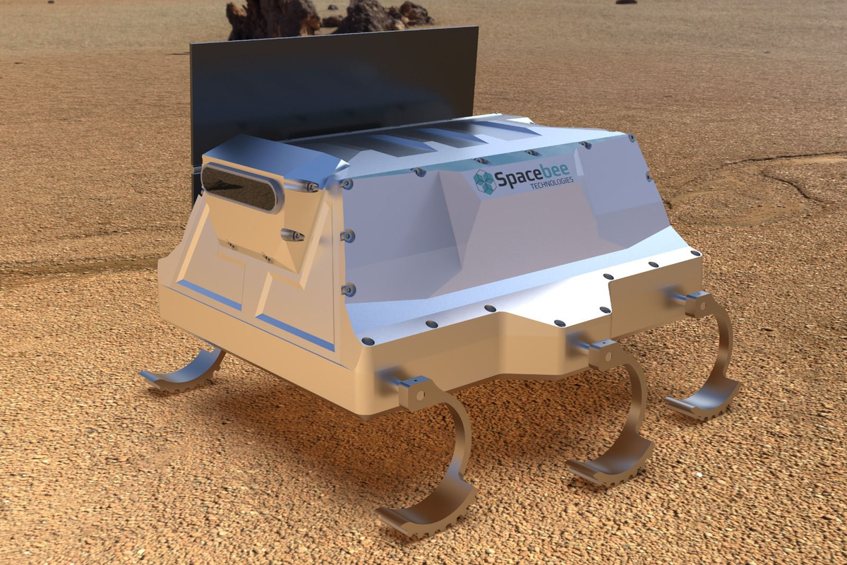 El proyecto principal de Spacebee es RoverTito, un pequeño rover hecho de materiales de bajo costo. 