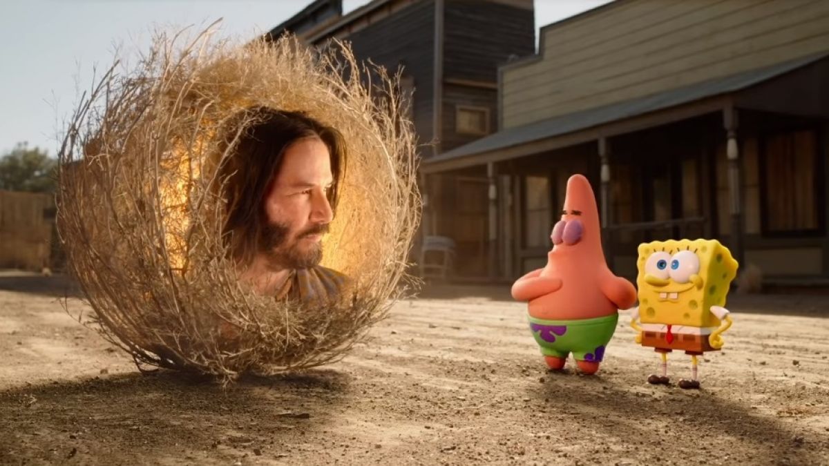 Keanu Reeves apareció en el tráiler de Bob Esponja y el Internet perdió la cabeza
