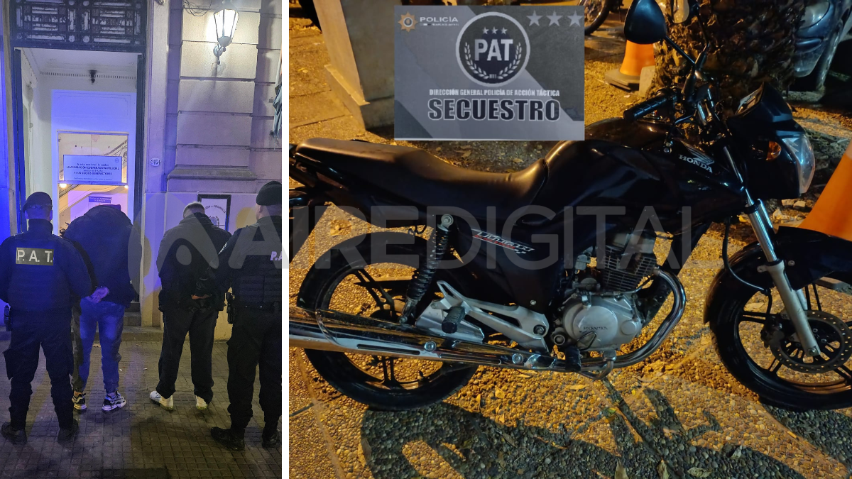 Dos motochorros detenidos en el norte de la ciudad por intento de robo