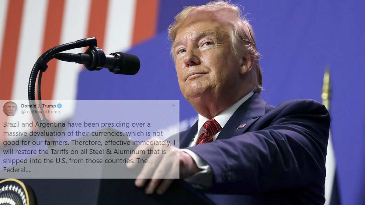 Estados Unidos volverá a imponer aranceles al acero y aluminio proveniente de Argentina