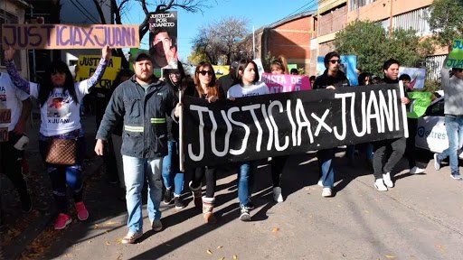 Gatillo fácil. Por el crimen de Vitali se realizaron múltiples marchas en donde se exigió el esclarecimiento del caso.