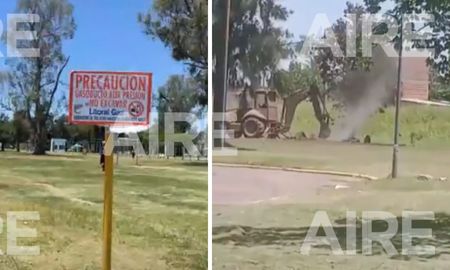 La fuga se produjo sobre calle Naciones Unidas, a la altura del polideportivo del Parque Juan de Garay. La fuga se produjo sobre calle Naciones Unidas, a la altura del polideportivo del Parque Juan de Garay.