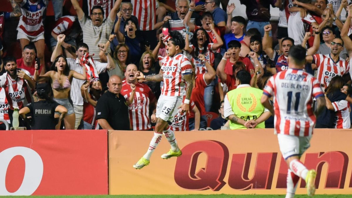 Cristian Tarragona marcó el 1-0 de Unión contra Aldosivi.