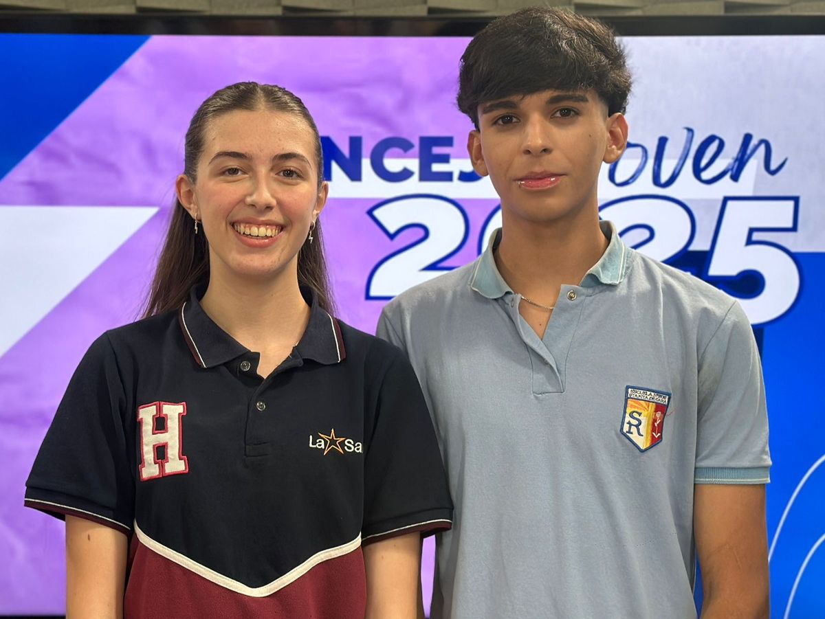 Bruno Mi&ntilde;o y Alfonsina Armando, autoridades del Concejo Joven de Santa Fe.