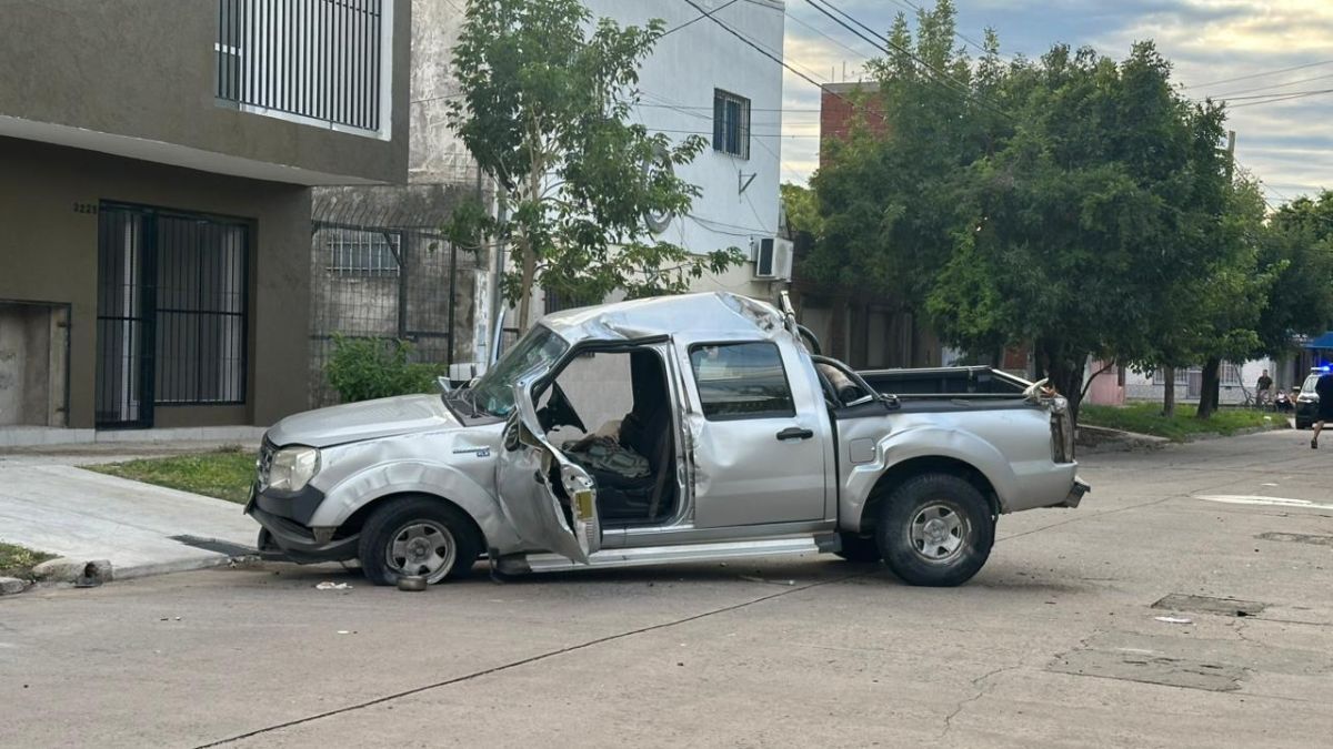 Solo una camioneta se vio involucrada en el accidente