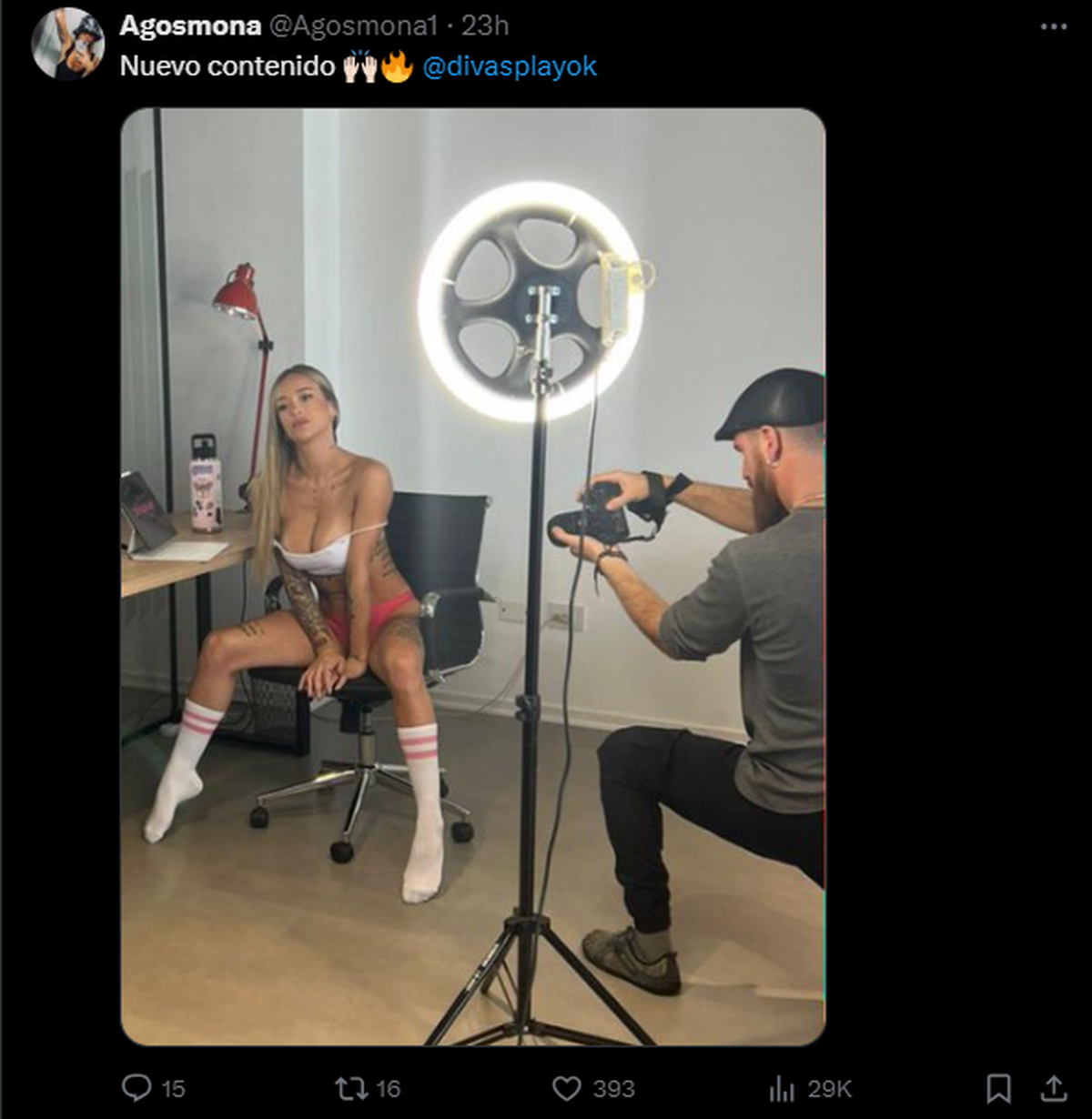 Agos de Gran Hermano participa de la plataforma de contenido para adultos Divas Play. Agos de Gran Hermano participa de la plataforma de contenido para adultos Divas Play.