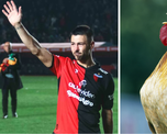 La bizarra presentación de un equipo con un ex Colón campeón imitaron el canto de un gallo para dar los 11. La bizarra presentación de un equipo con un ex Colón campeón imitaron el canto de un gallo para dar los 11.