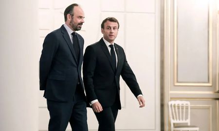 Edouard Philippe y el presidente de Francia, Emmanuel Macron. Edouard Philippe y el presidente de Francia, Emmanuel Macron.
