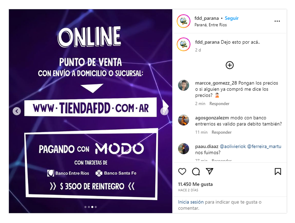 Los organizadores de la fiesta anunciaron que las entradas se podrán adquirir de manera presencial y online.