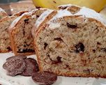 budin de banana, chocolate y nuez budin de banana, chocolate y nuez