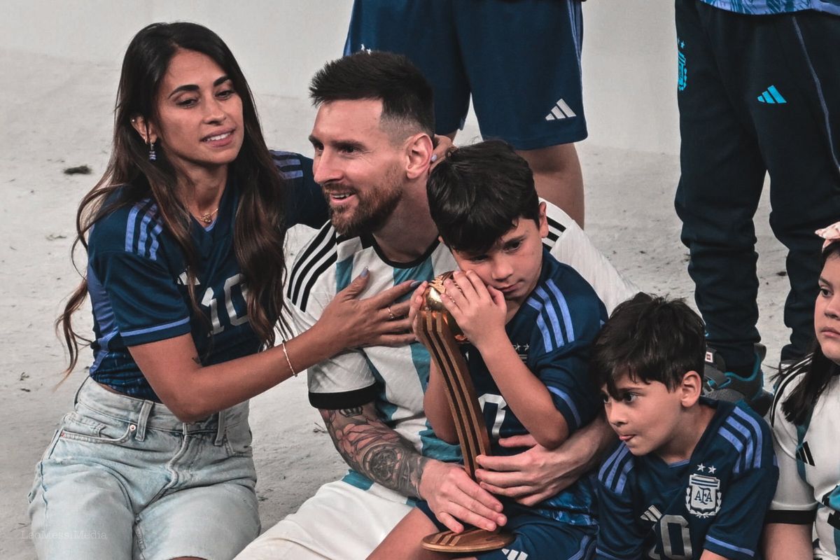 Lionel Messi y los suyos.