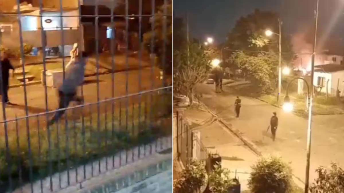 Las imágenes de la brutal secuencia. (Foto: TN) Las imágenes de la brutal secuencia. (Foto: TN)