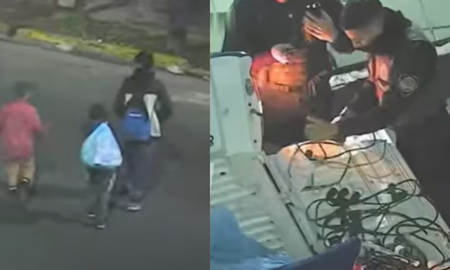 Los nenes fueron demorados tras ser descubiertos robando cables. Los nenes fueron demorados tras ser descubiertos robando cables.