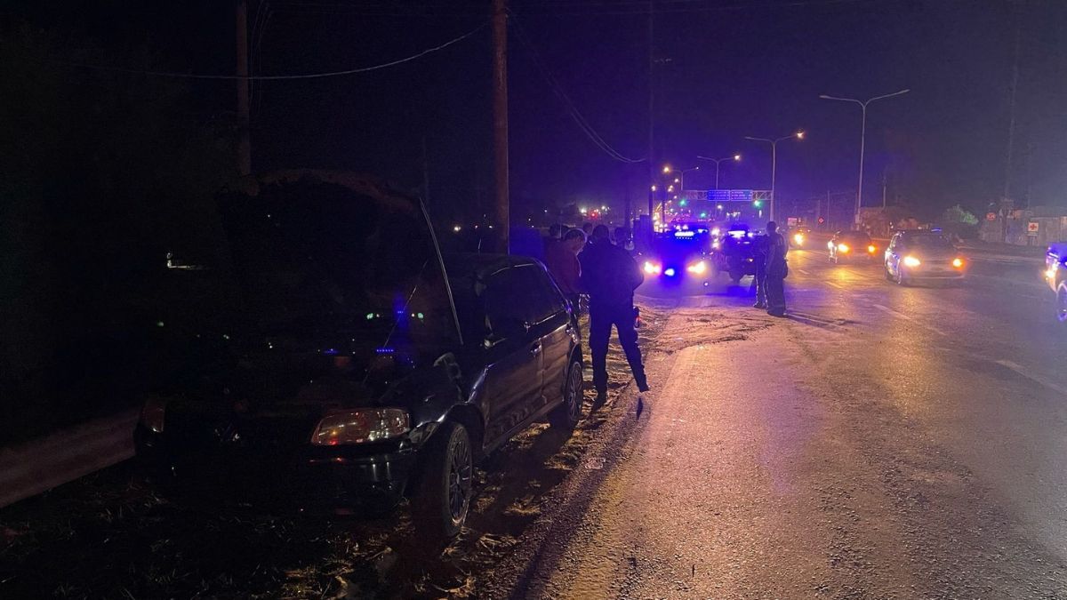 El accidente ocurrió este lunes alrededor de las 19 y la zona estaba a oscuras.