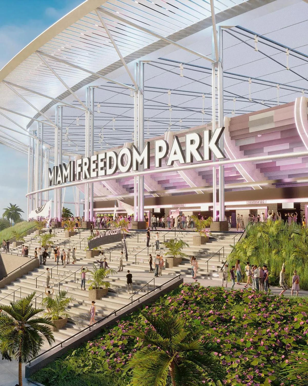 El nuevo estadio del Inter Miami. El nuevo estadio del Inter Miami.