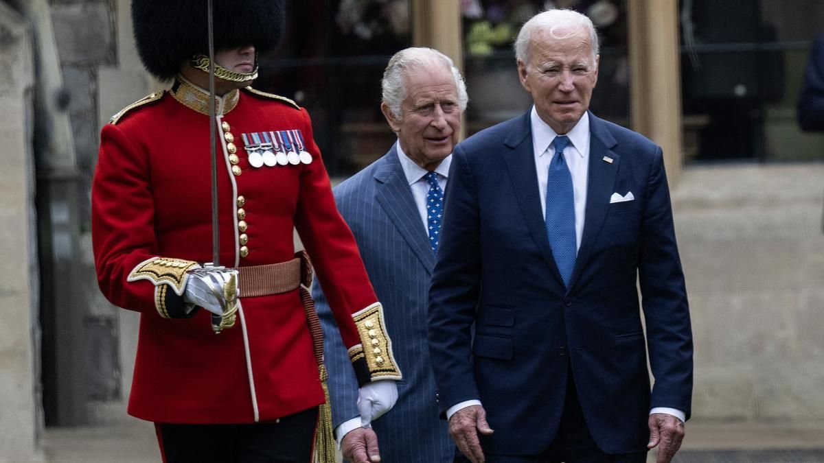 El encuentro entre Joe Biden y el rey Carlos III se realizó en el castillo de Windsor.
