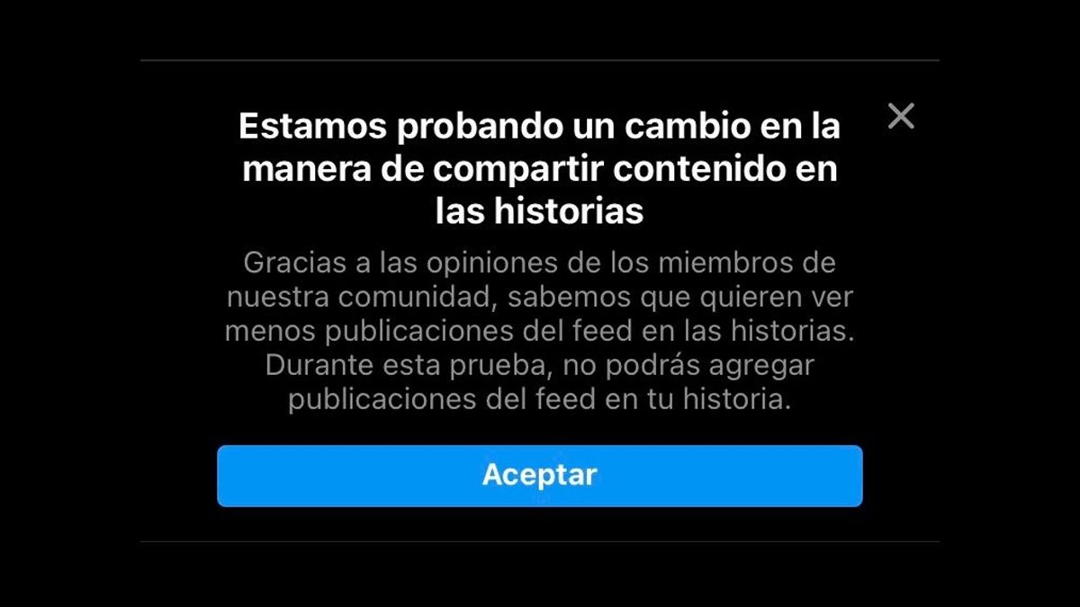 Con este mensaje de la actualización de Instagram se pone a prueba
