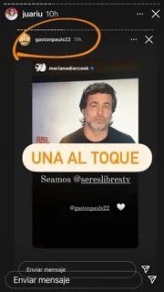 Juariu descubrió indicios en las historias de Instagram de Gastón Pauls y Mariana Diarco.