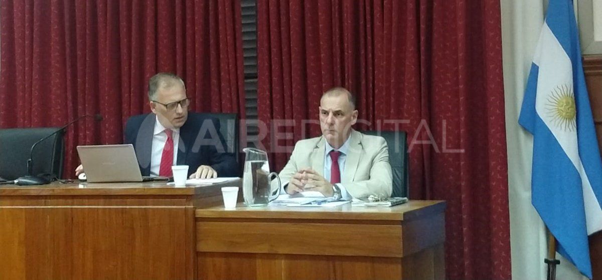 Los jueces Sergio Carraro y Octavio Silva. Gabriel Candioti participa del debate por videoconferencia