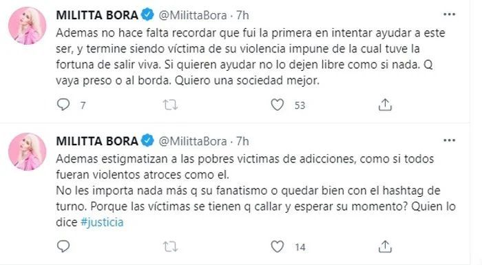 Militta Bora de nuevo contra Chano en las redes. 
